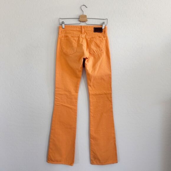 NWT Y2K Vintage Big Star Low Rise Orange Boot Cut Jeans Size 25 - Picture 5 of 10